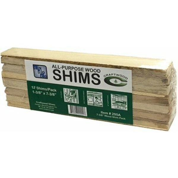 Cindoco 200-A WOOD SHIMS 7 3/8 IN, 12PK 200A